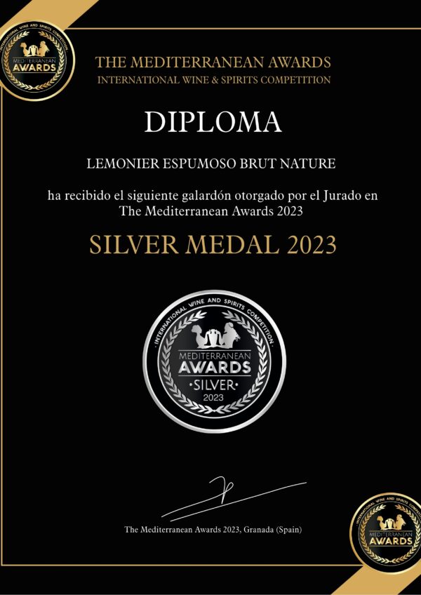 Diploma Medalla de Plata de The Mediterranean Awards 2023