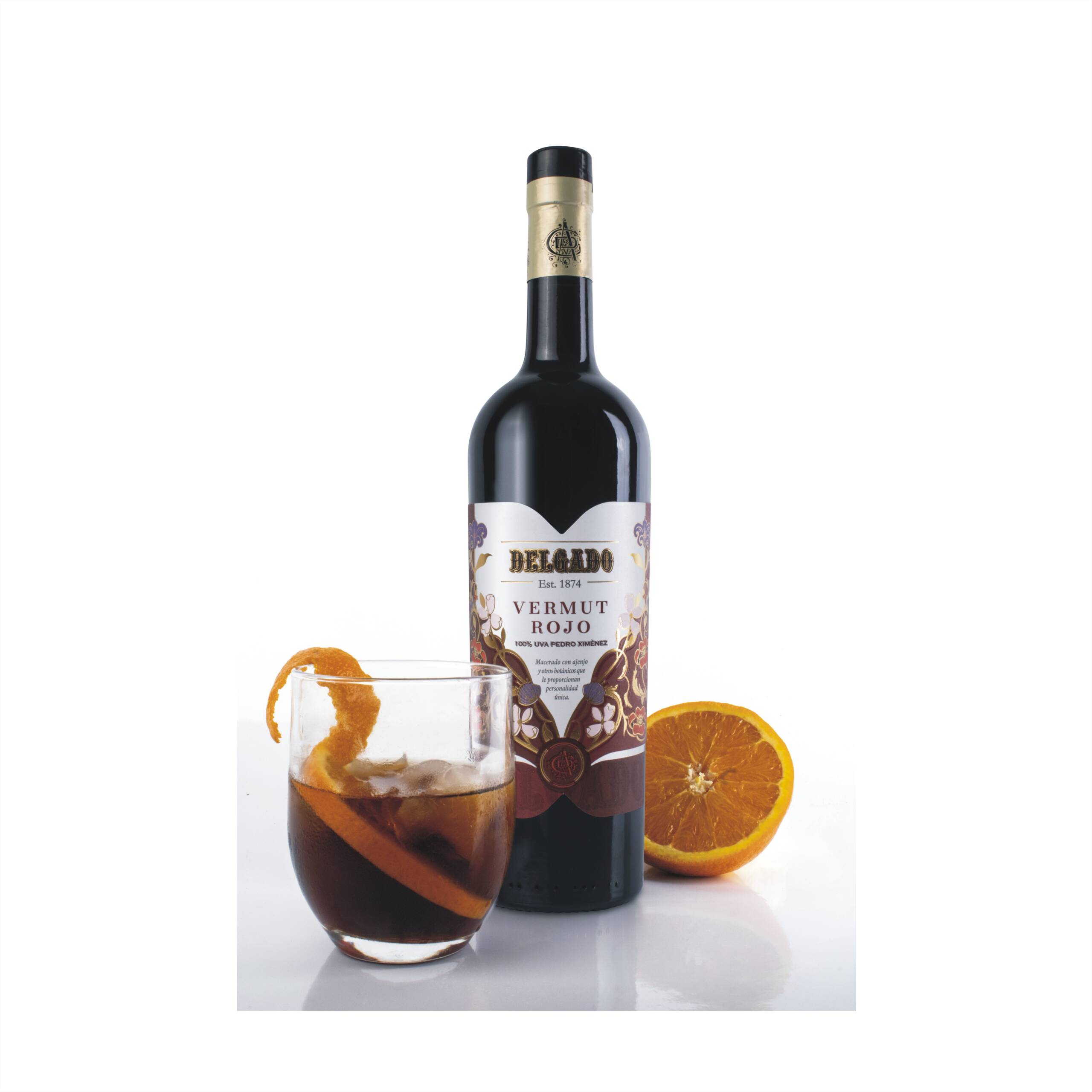Botella 75cl Vermut Rojo Delgado + Sifón Geiser - Imagen 4