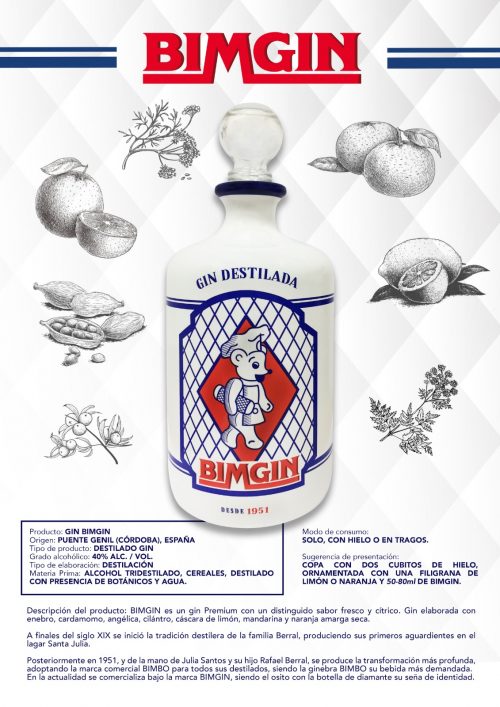 Ginebra BIMGIN, 70cl - Imagen 2
