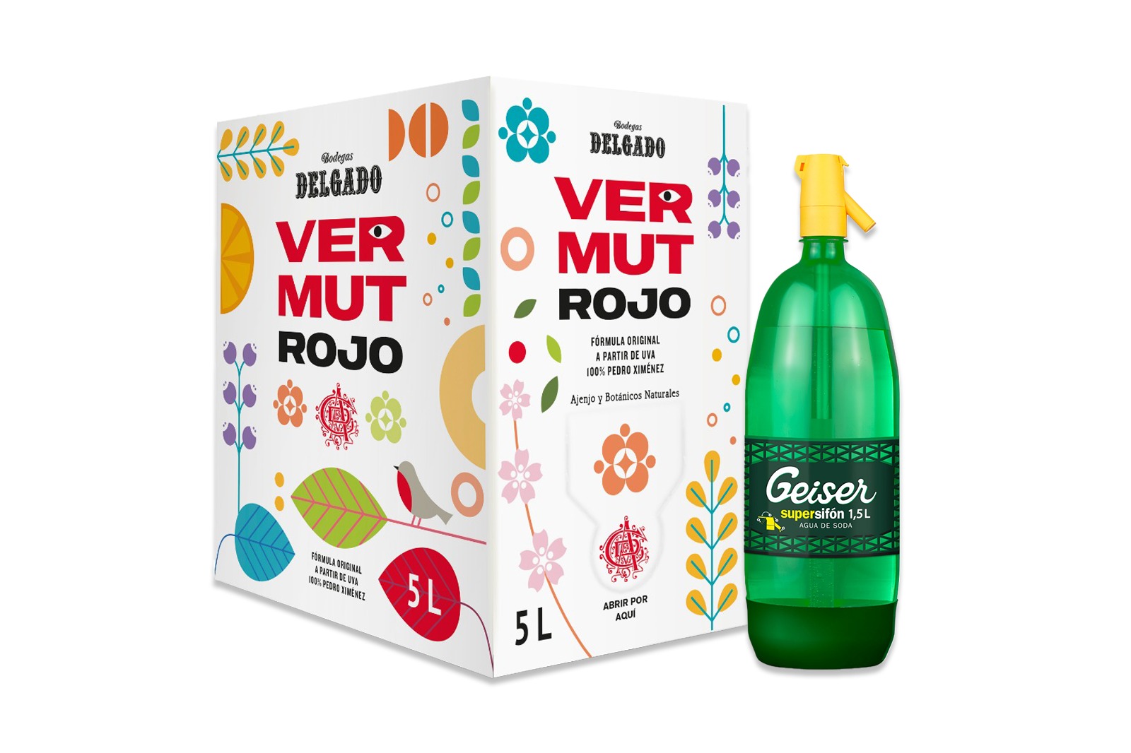 Box 5 litros Vermut + Sifón Geiser