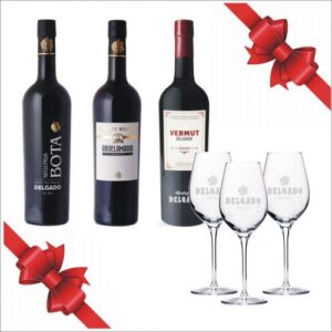 Pack Botella Segunda Bota + Botella AbuelaMaría + Botella Vermut + 3 Copas Delgado